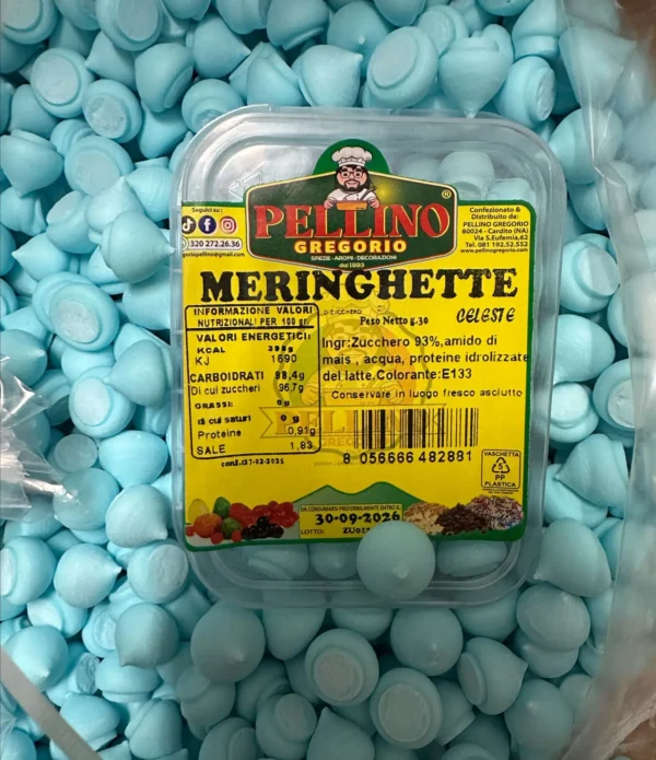 Meringhette di Zucchero - Colore Celeste