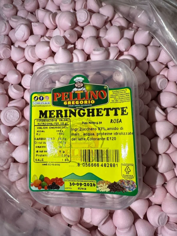 Meringhette di Zucchero - Colore Rosa
